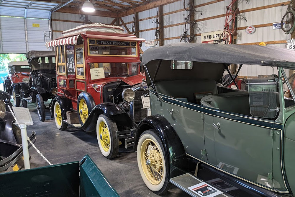 Cars In The Antique Car Museum