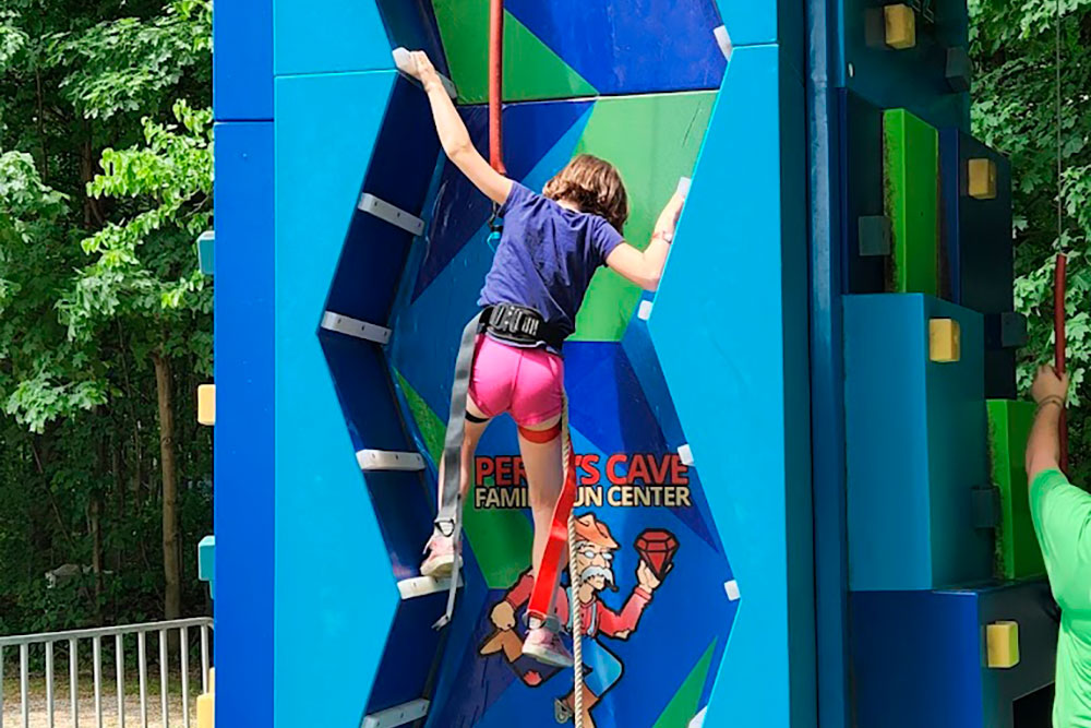 Guest On Climbing Wall